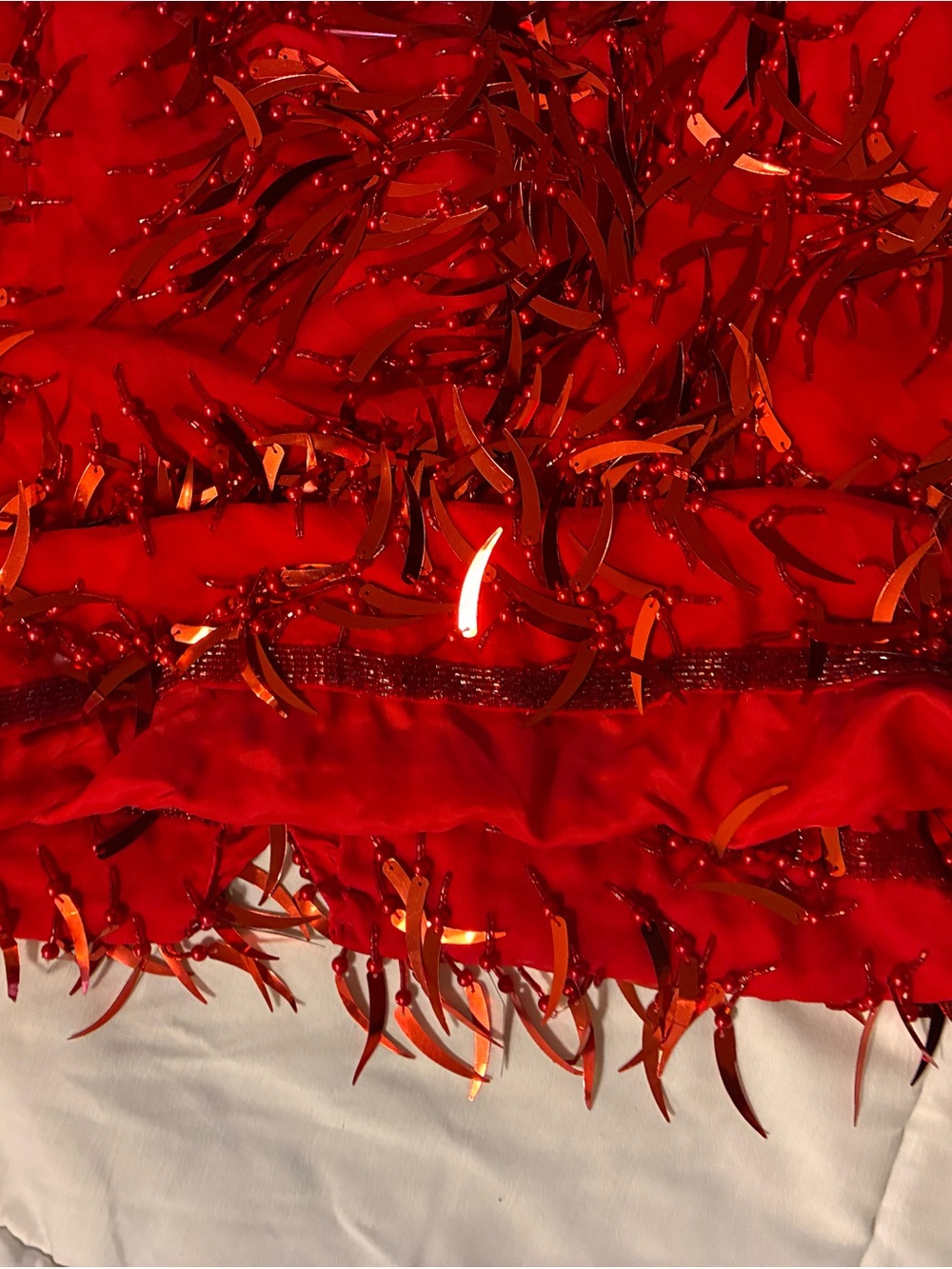 Vintage chili pepper silk beaded Cocktail Dress - Women - Picture 7 of 9